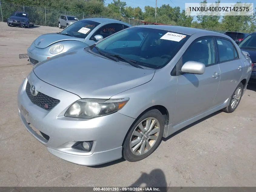 2009 Toyota Corolla S VIN: 1NXBU40E09Z142575 Lot: 40301293