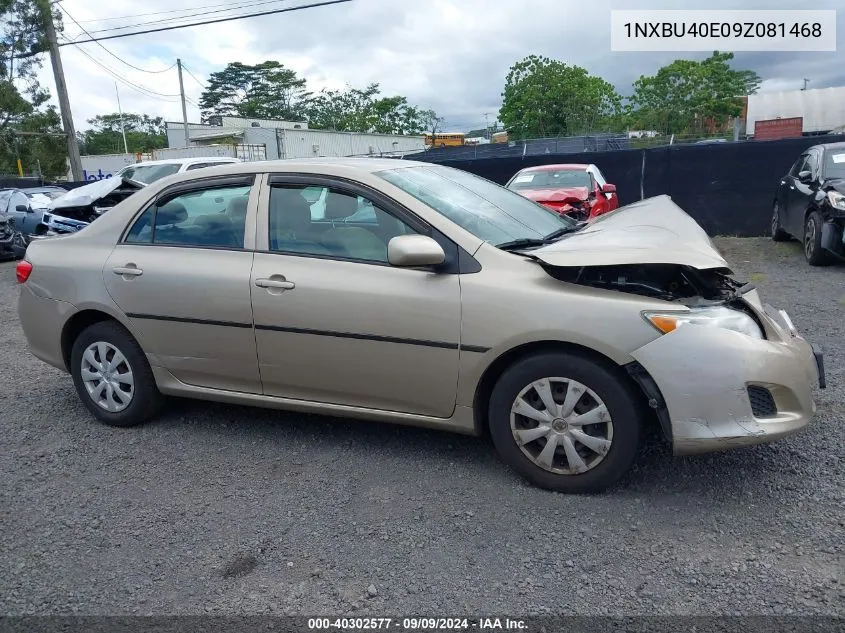 2009 Toyota Corolla Le VIN: 1NXBU40E09Z081468 Lot: 40302577