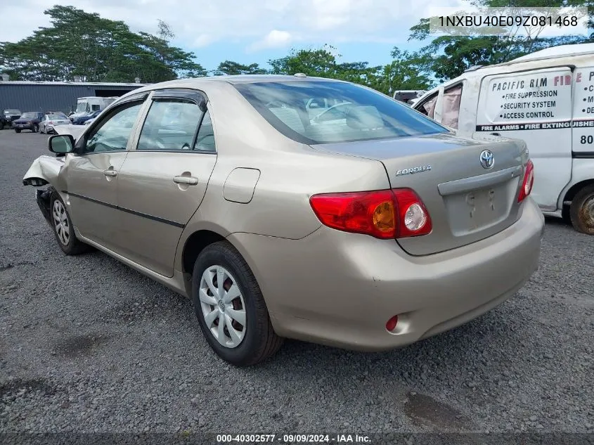 2009 Toyota Corolla Le VIN: 1NXBU40E09Z081468 Lot: 40302577