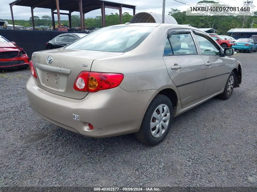 2009 Toyota Corolla Le VIN: 1NXBU40E09Z081468 Lot: 40302577