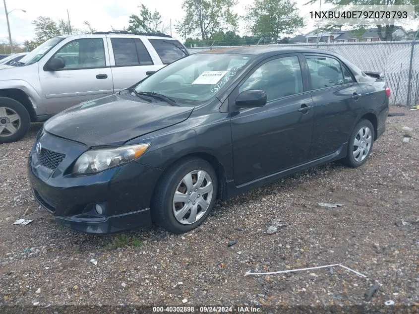 2009 Toyota Corolla S VIN: 1NXBU40E79Z078793 Lot: 40302898