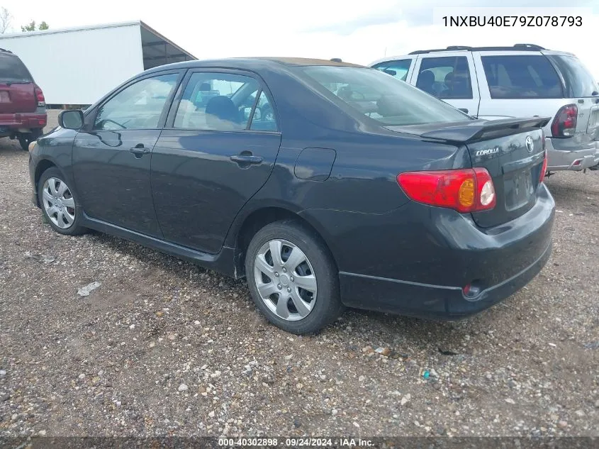 2009 Toyota Corolla S VIN: 1NXBU40E79Z078793 Lot: 40302898