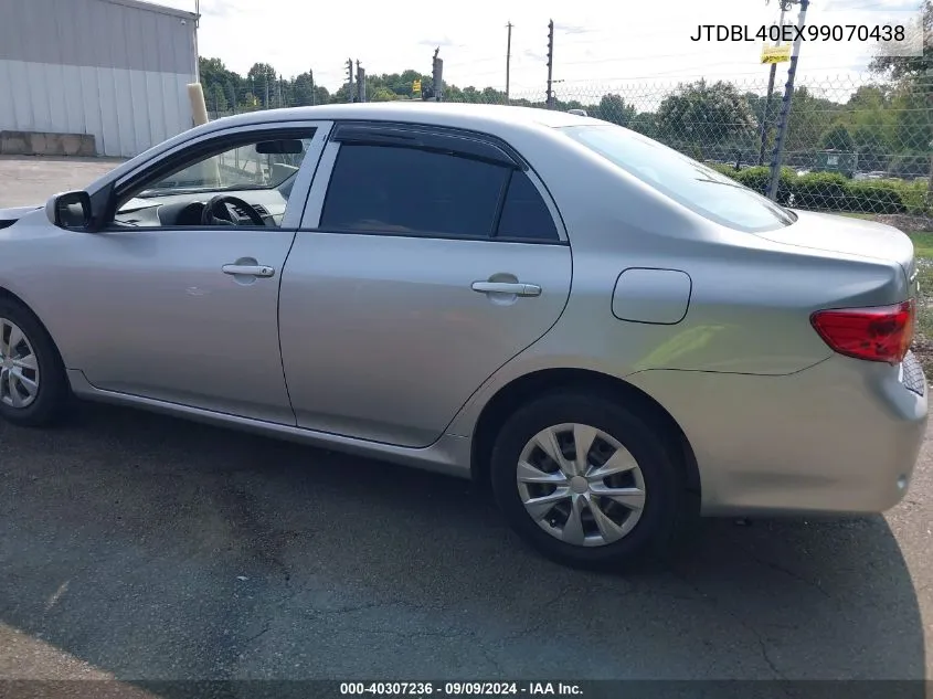 2009 Toyota Corolla Le VIN: JTDBL40EX99070438 Lot: 40307236