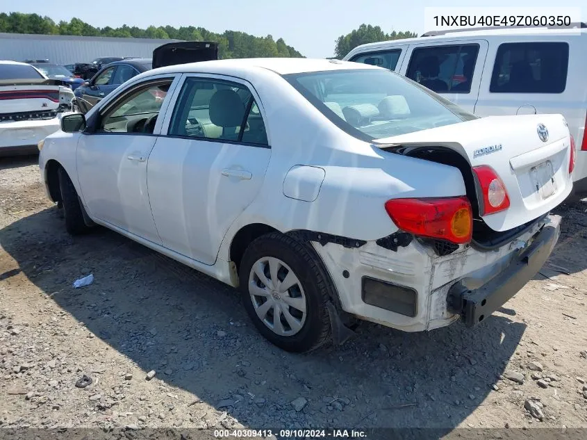 2009 Toyota Corolla Le VIN: 1NXBU40E49Z060350 Lot: 40309413