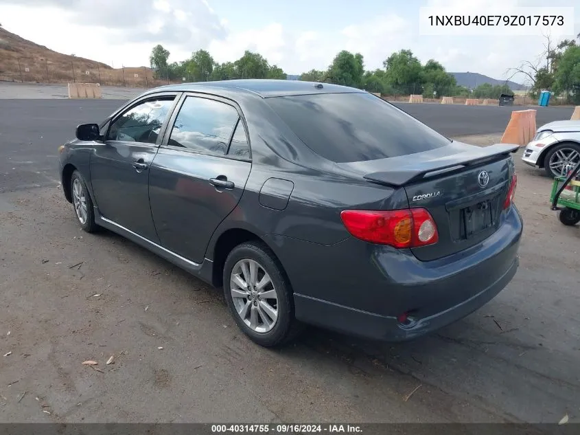 2009 Toyota Corolla S VIN: 1NXBU40E79Z017573 Lot: 40314755