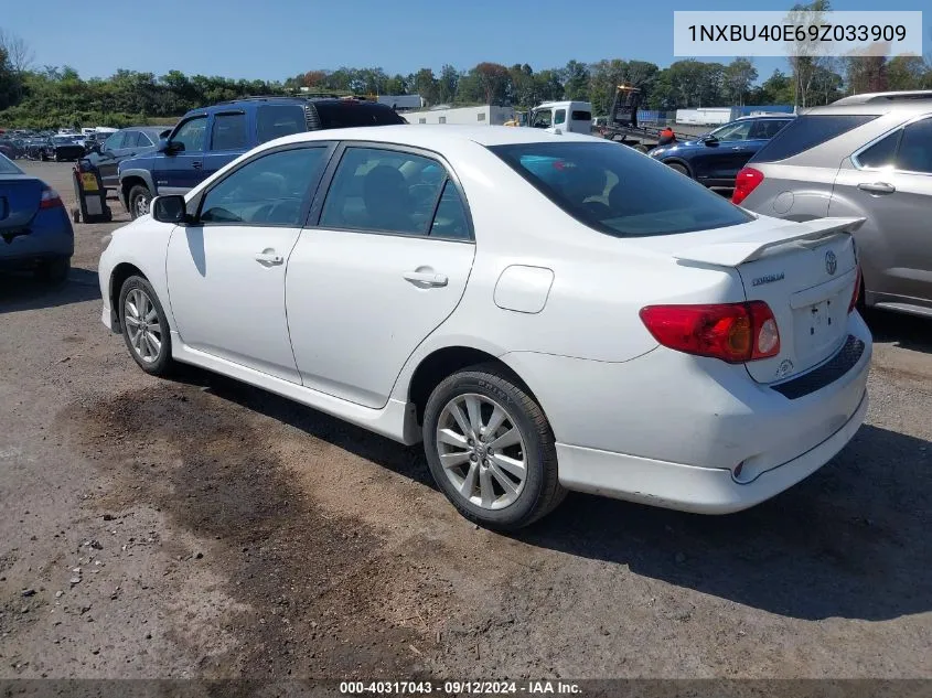 1NXBU40E69Z033909 2009 Toyota Corolla S