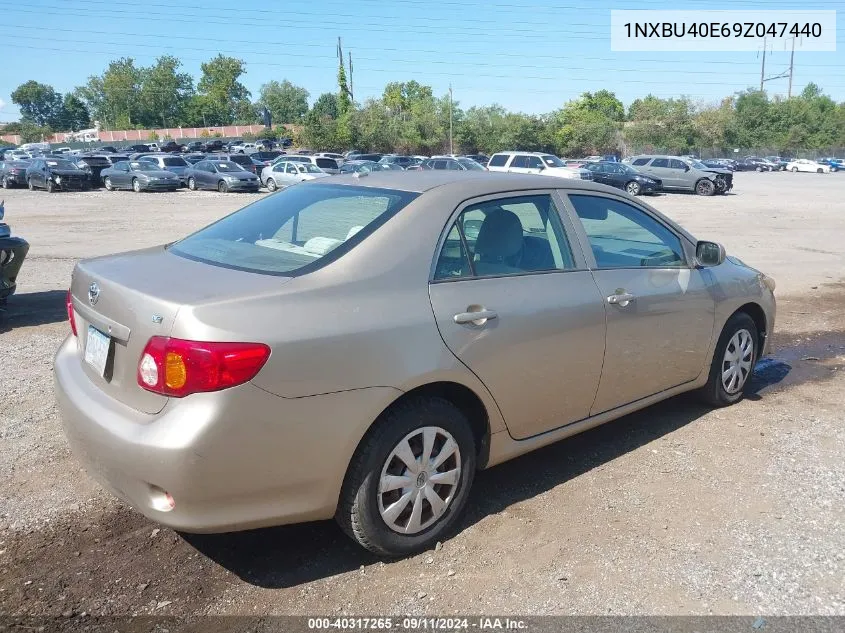 2009 Toyota Corolla Le VIN: 1NXBU40E69Z047440 Lot: 40317265