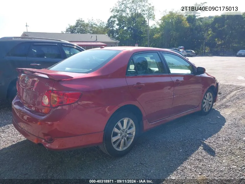 2009 Toyota Corolla S VIN: 2T1BU40E09C175013 Lot: 40318971