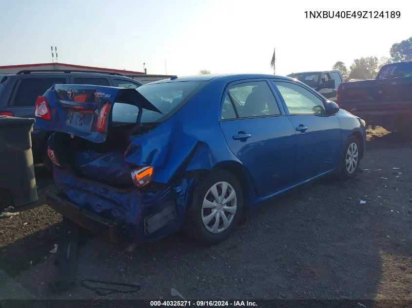 1NXBU40E49Z124189 2009 Toyota Corolla Le