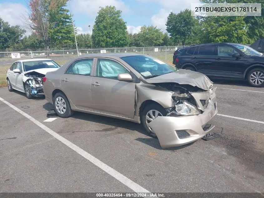 2009 Toyota Corolla S/Le/Xle VIN: 2T1BU40EX9C178114 Lot: 40325454