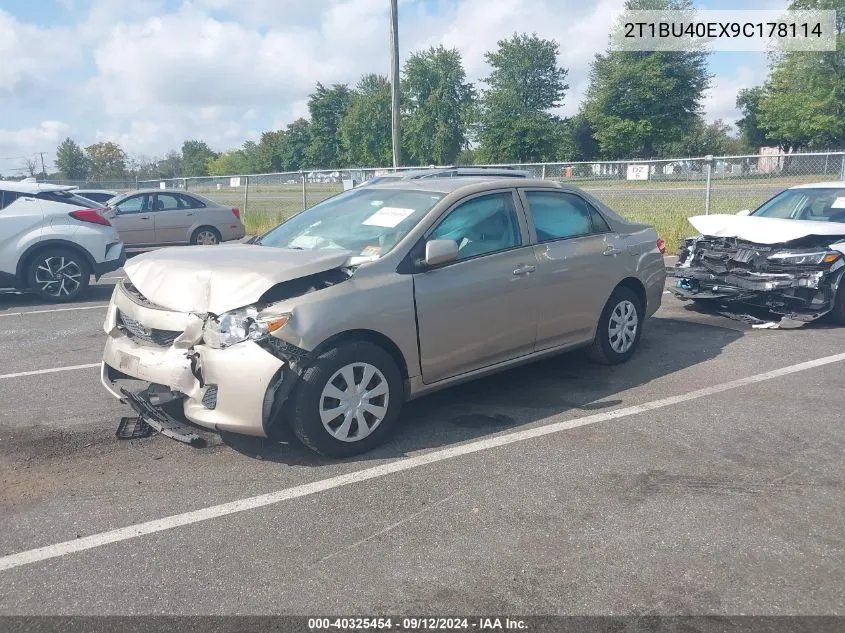 2009 Toyota Corolla S/Le/Xle VIN: 2T1BU40EX9C178114 Lot: 40325454