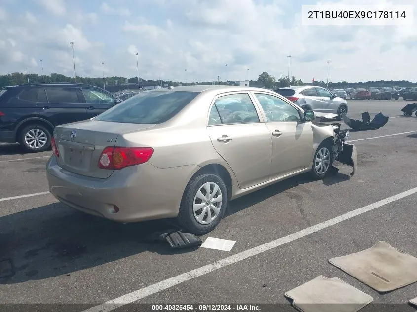 2009 Toyota Corolla S/Le/Xle VIN: 2T1BU40EX9C178114 Lot: 40325454