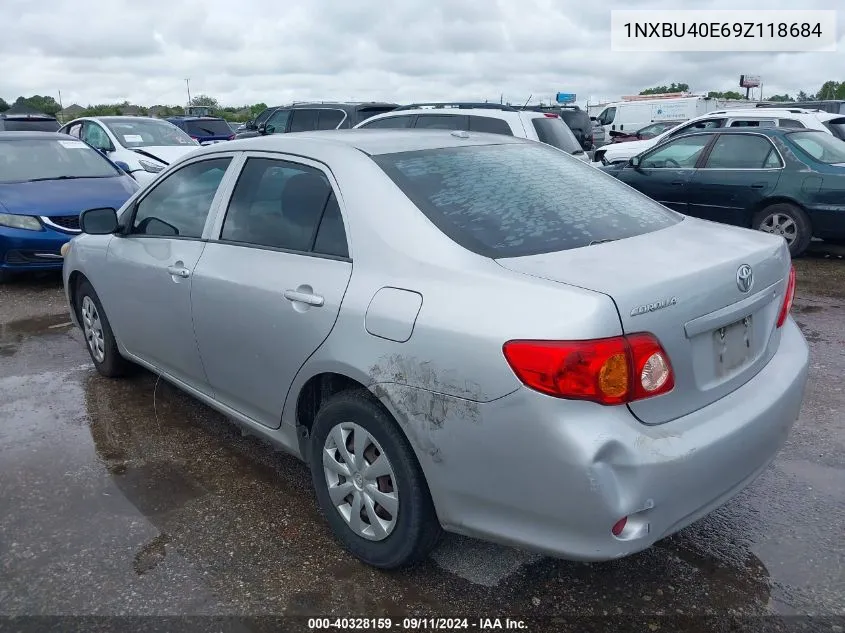 1NXBU40E69Z118684 2009 Toyota Corolla S/Le/Xle