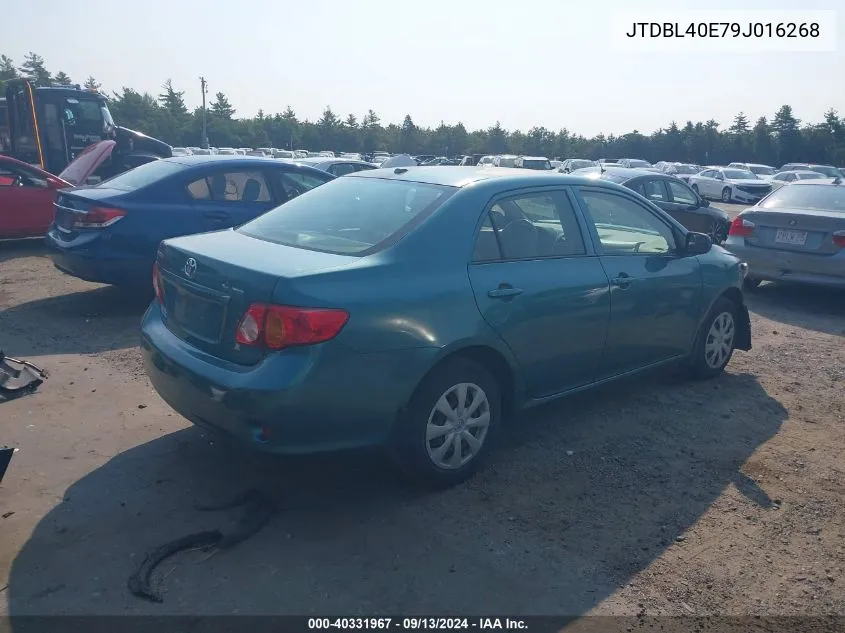 2009 Toyota Corolla Le/Xle VIN: JTDBL40E79J016268 Lot: 40331967