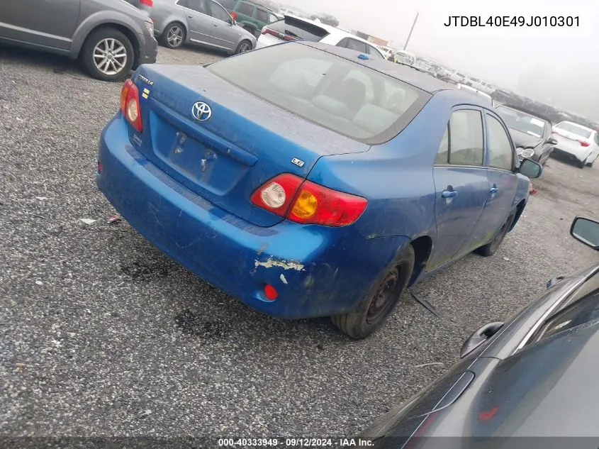 2009 Toyota Corolla Le/Xle VIN: JTDBL40E49J010301 Lot: 40333949