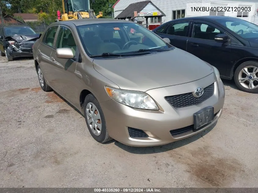 2009 Toyota Corolla Le VIN: 1NXBU40E29Z120903 Lot: 40335260