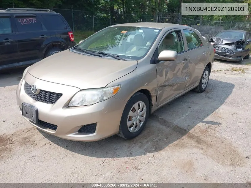 2009 Toyota Corolla Le VIN: 1NXBU40E29Z120903 Lot: 40335260