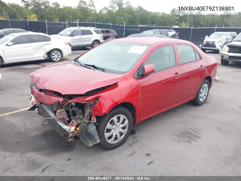 2009 Toyota Corolla S/Le/Xle VIN: 1NXBU40E79Z138801 Lot: 40339277