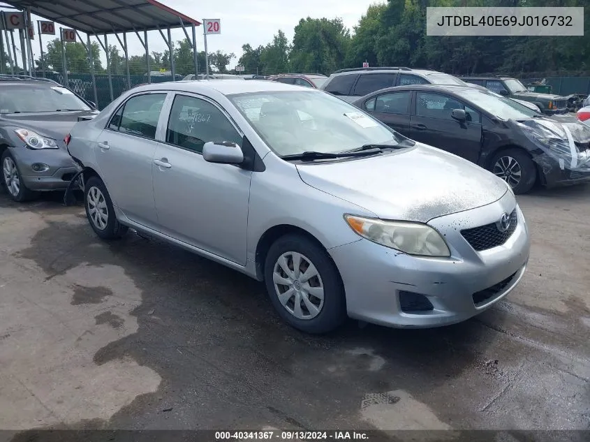 2009 Toyota Corolla Le VIN: JTDBL40E69J016732 Lot: 40341367