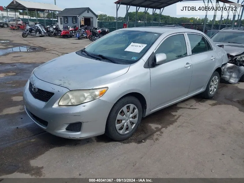 2009 Toyota Corolla Le VIN: JTDBL40E69J016732 Lot: 40341367