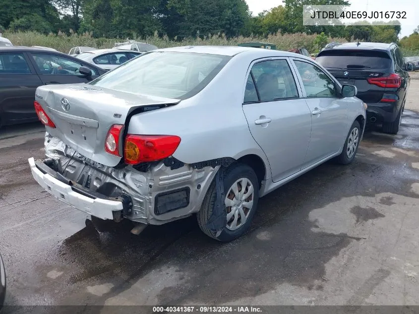 JTDBL40E69J016732 2009 Toyota Corolla Le