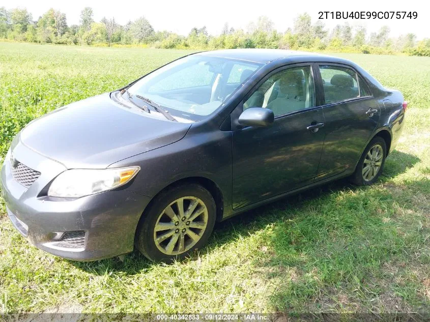 2T1BU40E99C075749 2009 Toyota Corolla Le