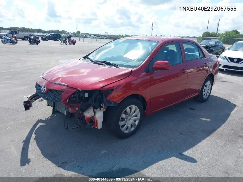 2009 Toyota Corolla S/Le/Xle VIN: 1NXBU40E29Z067555 Lot: 40344689