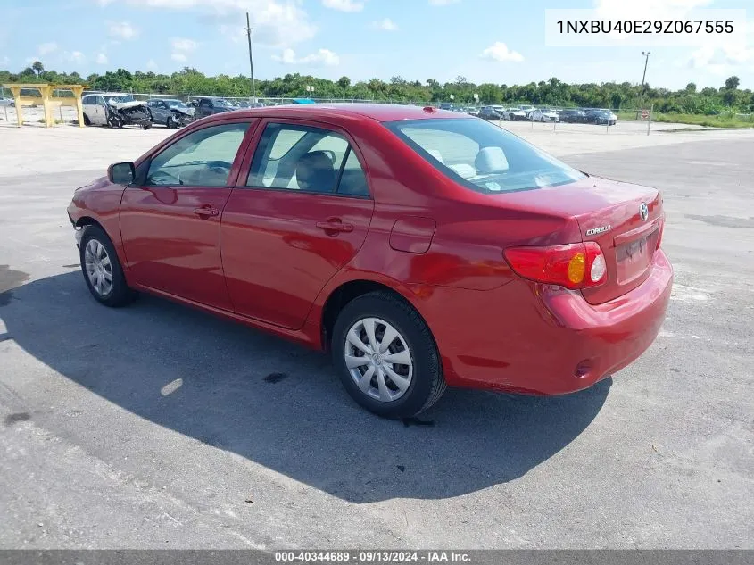 2009 Toyota Corolla S/Le/Xle VIN: 1NXBU40E29Z067555 Lot: 40344689