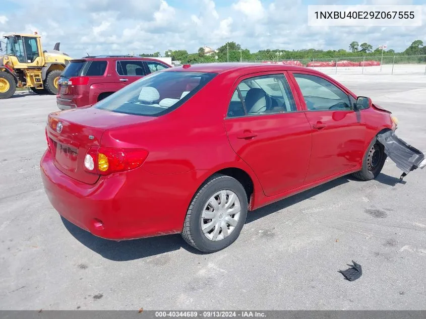 2009 Toyota Corolla S/Le/Xle VIN: 1NXBU40E29Z067555 Lot: 40344689