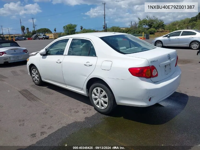 1NXBU40E79Z001387 2009 Toyota Corolla Le/S/Xle