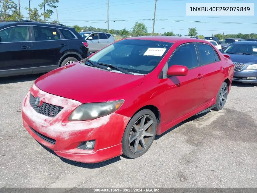 2009 Toyota Corolla S VIN: 1NXBU40E29Z079849 Lot: 40351861