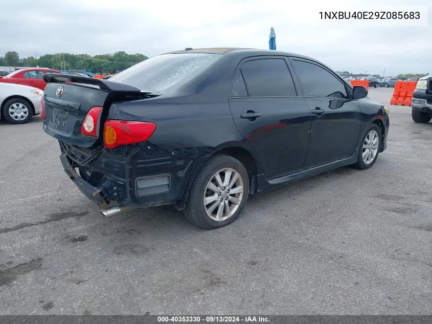 2009 Toyota Corolla S VIN: 1NXBU40E29Z085683 Lot: 40353330