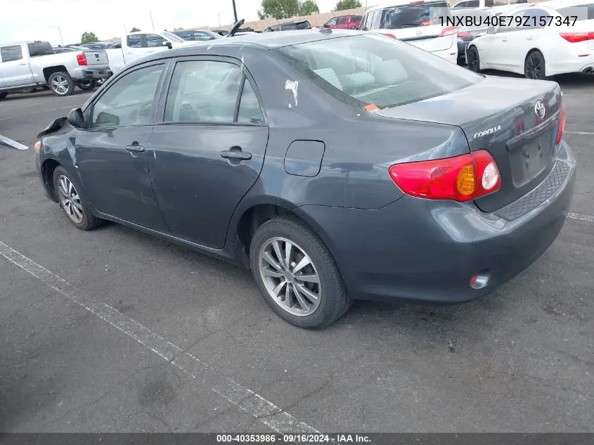 2009 Toyota Corolla Le VIN: 1NXBU40E79Z157347 Lot: 40353986