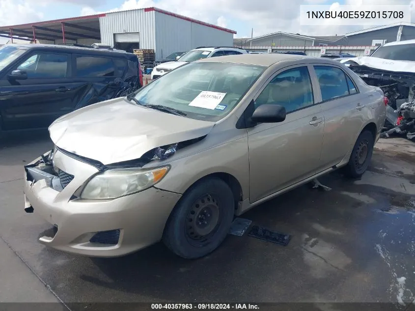 2009 Toyota Corolla Le VIN: 1NXBU40E59Z015708 Lot: 40357963