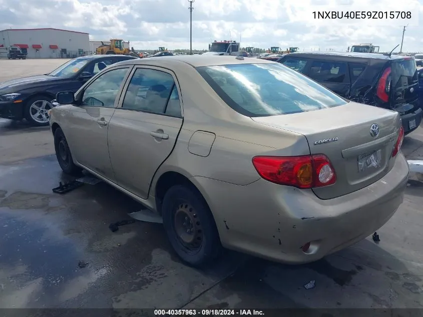 2009 Toyota Corolla Le VIN: 1NXBU40E59Z015708 Lot: 40357963