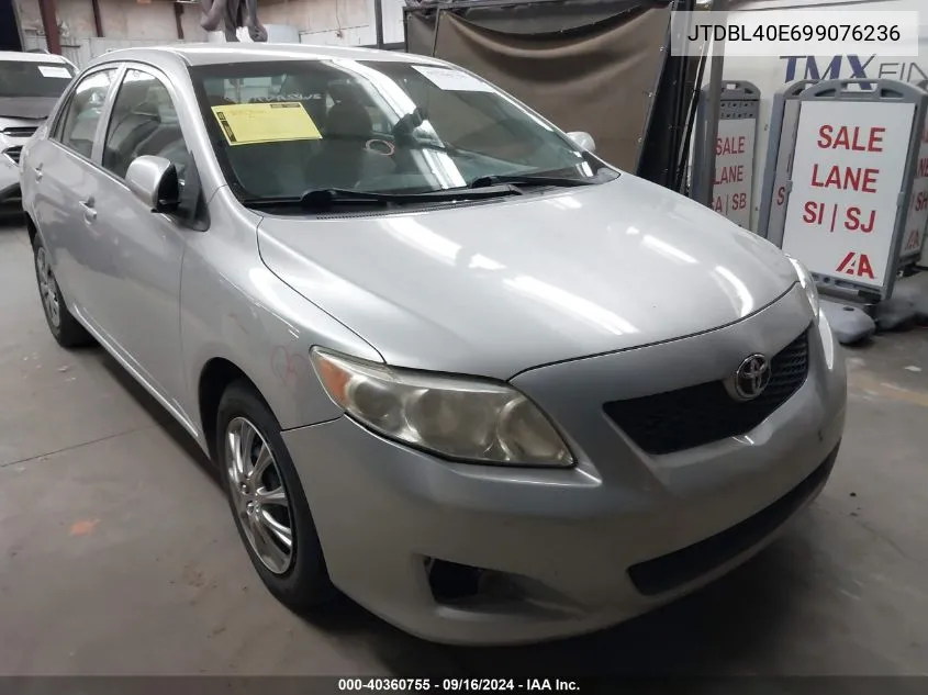 2009 Toyota Corolla Le VIN: JTDBL40E699076236 Lot: 40360755