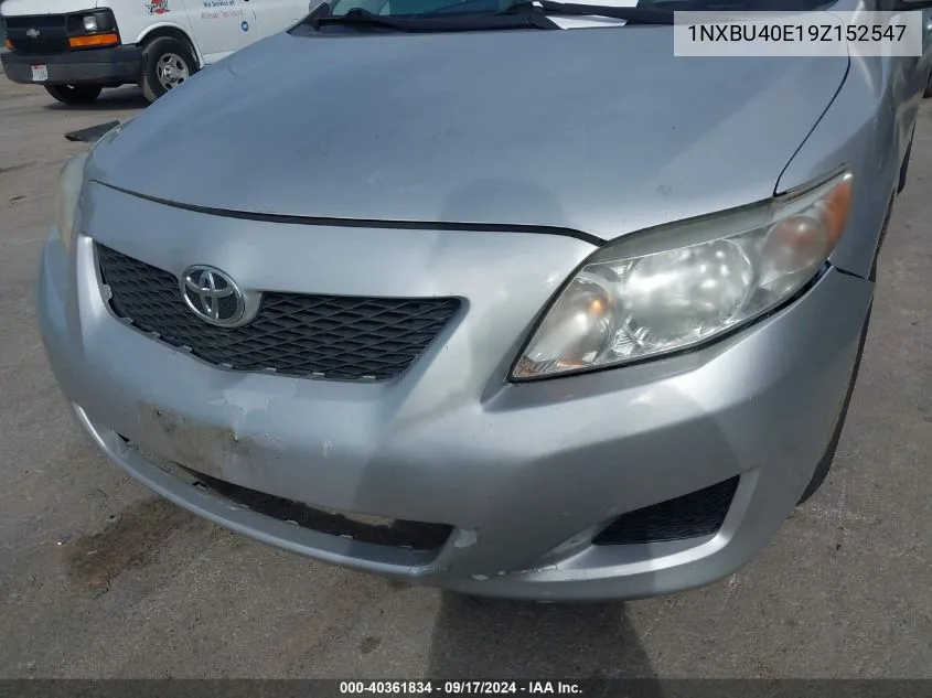 2009 Toyota Corolla Le VIN: 1NXBU40E19Z152547 Lot: 40361834