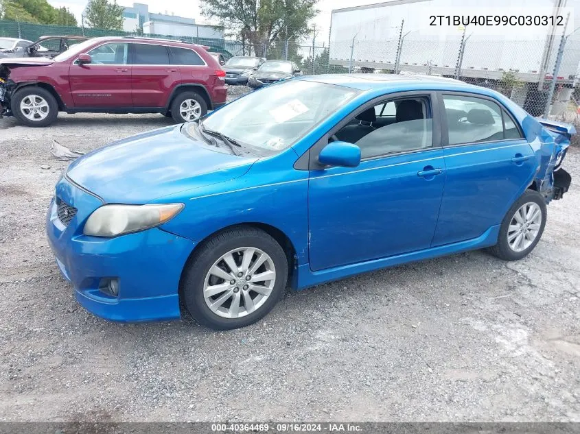 2009 Toyota Corolla S VIN: 2T1BU40E99C030312 Lot: 40364469