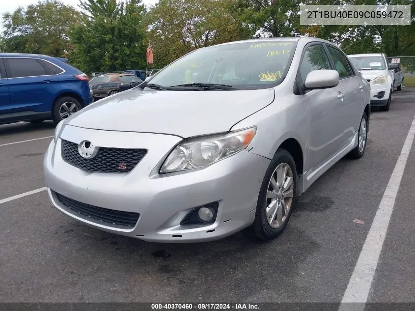 2009 Toyota Corolla S VIN: 2T1BU40E09C059472 Lot: 40370460