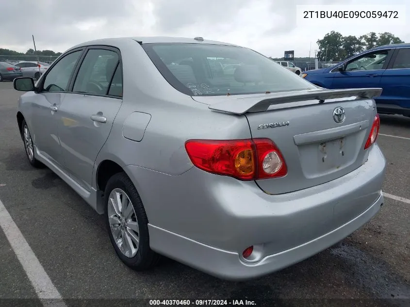 2009 Toyota Corolla S VIN: 2T1BU40E09C059472 Lot: 40370460