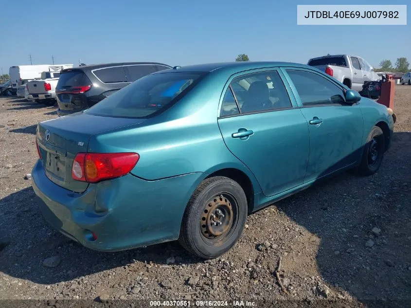 JTDBL40E69J007982 2009 Toyota Corolla Le