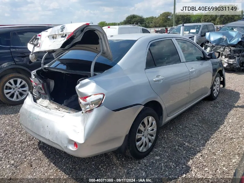 JTDBL40E699031149 2009 Toyota Corolla Le