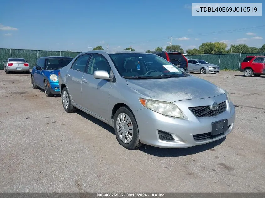 2009 Toyota Corolla Xle VIN: JTDBL40E69J016519 Lot: 40375965