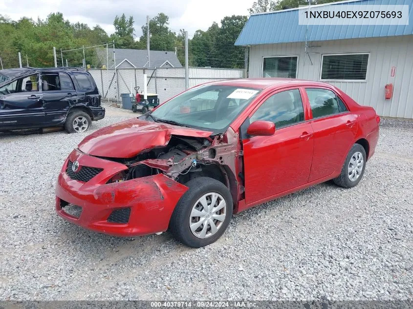 1NXBU40EX9Z075693 2009 Toyota Corolla Le