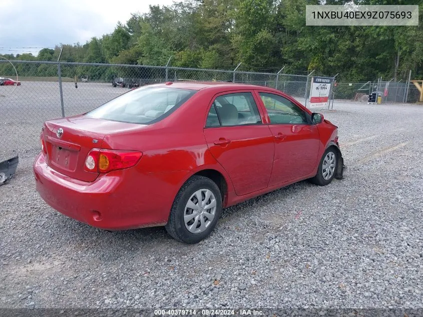 1NXBU40EX9Z075693 2009 Toyota Corolla Le