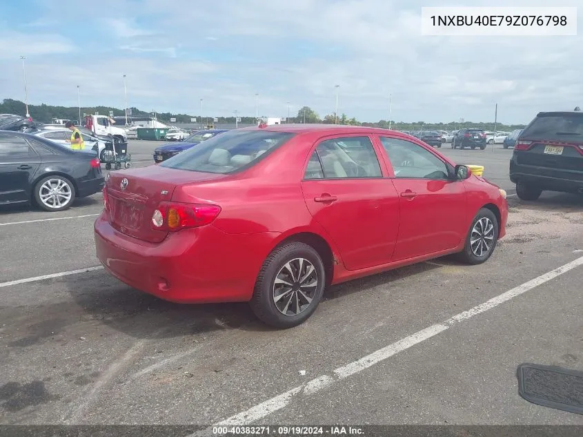 2009 Toyota Corolla Le VIN: 1NXBU40E79Z076798 Lot: 40383271