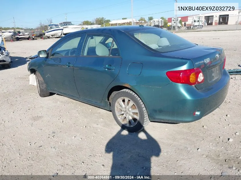 1NXBU40EX9Z032729 2009 Toyota Corolla Le