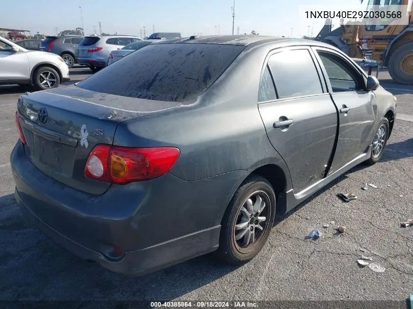 2009 Toyota Corolla S VIN: 1NXBU40E29Z030568 Lot: 40385864