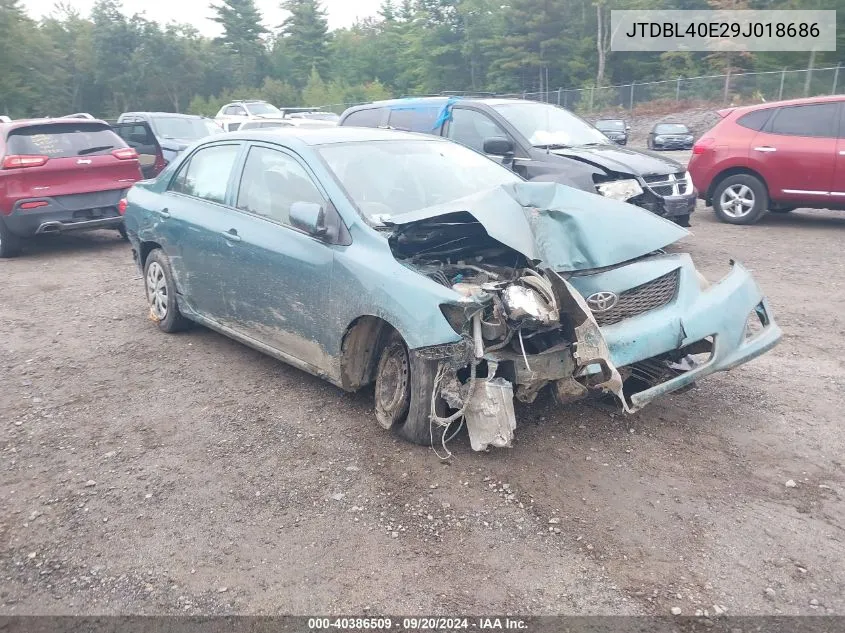 2009 Toyota Corolla Le VIN: JTDBL40E29J018686 Lot: 40386509