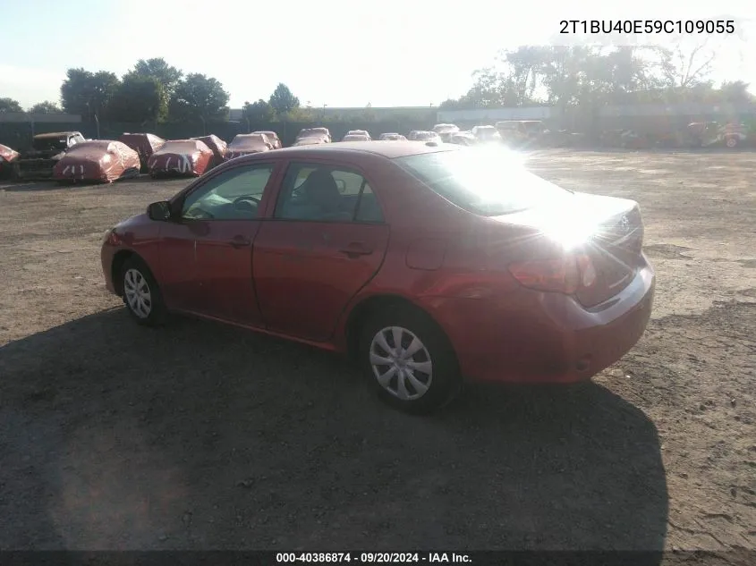 2009 Toyota Corolla Le VIN: 2T1BU40E59C109055 Lot: 40386874